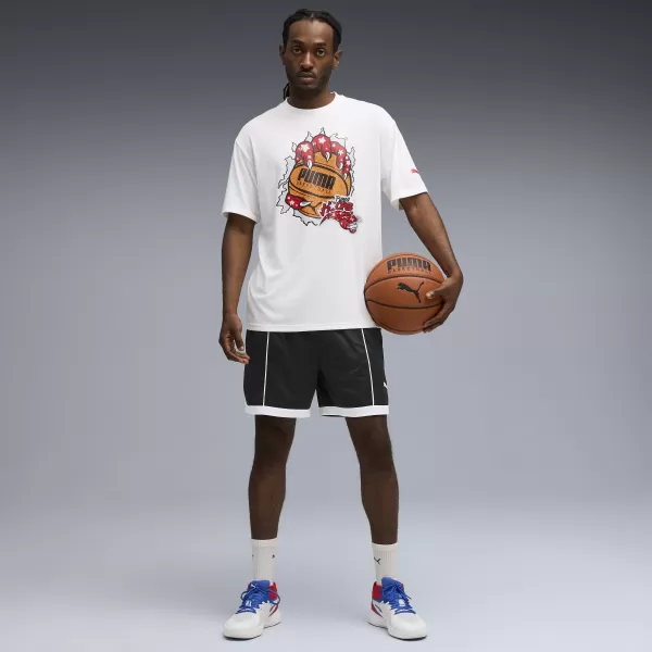  Férfi póló PUMA HOOPAVERSE TEE 3 632891-01 PUMA FEHÉR 