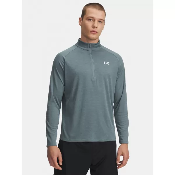  Férfi póló UNDER ARMOUR UA TECH TEXTURED 1/2 ZIP 1382797-587 KÉK 
