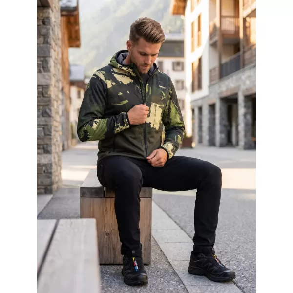  Férfi prémium softshell kabát ALTISPORT VOJ/ALM125JACK01 MASZK/GRN 