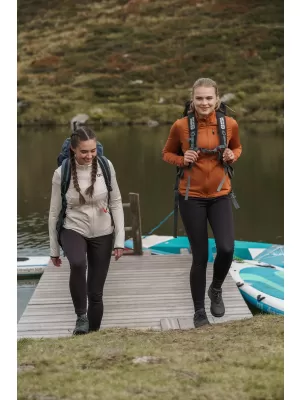 Női powerfleece pulóver NORDBLANC SEDGE NBWFL8291 BARNA