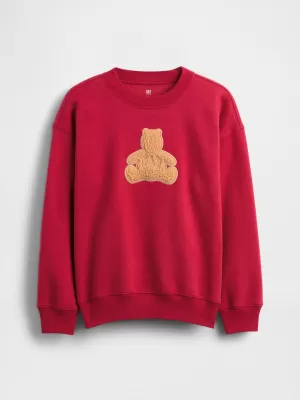 Gyermek pulóver GAP CREW RELAXED SWEATSHIRT 844233-01 HERING