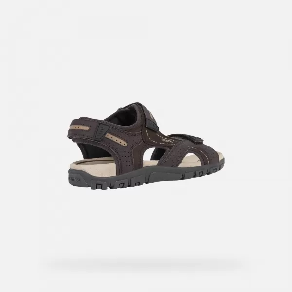  Férfi szandál GEOX UOMO SANDAL STRADA G003039 SÖTÉTBARNA 