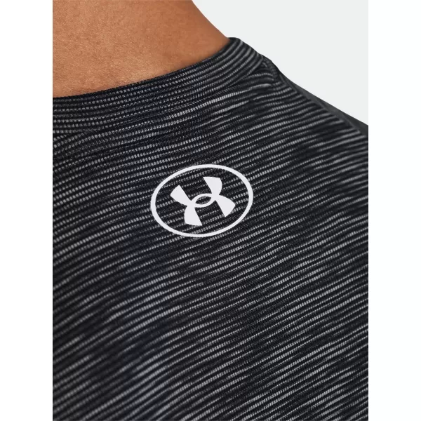  Férfi póló UNDER ARMOUR TECH TEXTURED SS 1382796-001 FEKETE 