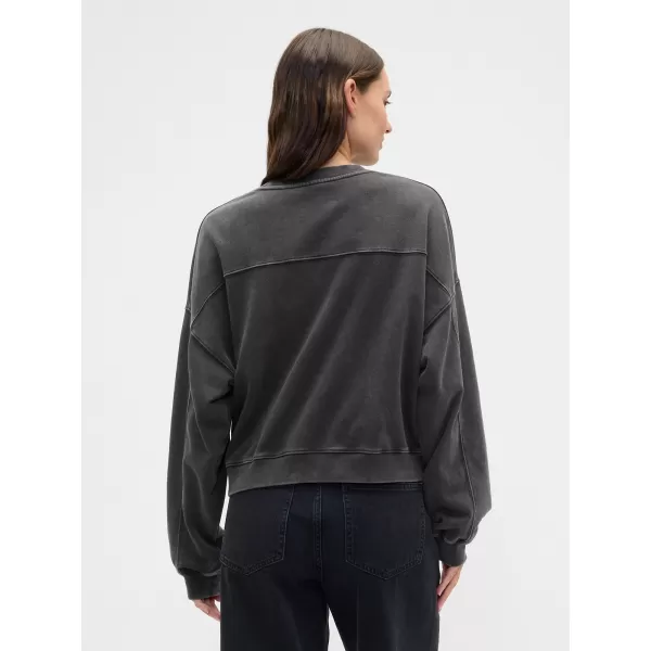  Női pulóver GAP LOGO SWEATSHIRT 799280-02 HOLDTALAN ÉJSZAKA 