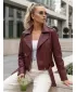 Női kabát DSTREET TY5649 BURGUNDIA
