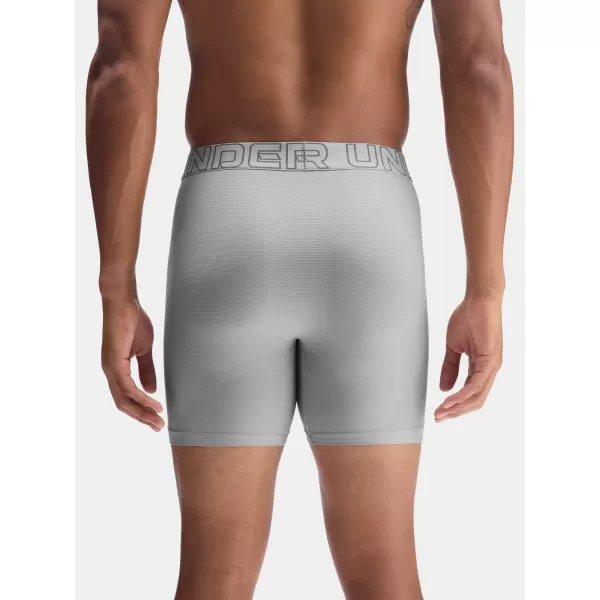  Férfi boxerek UNDER ARMOUR UA PERFORMANCE TECH MESH - SOLID 6IN - 1383884-069 TITÁN 