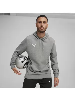 Férfi pulóver PUMA TEAMGOAL CASUALS HOODY 658618_33 KÖZEPES SZÜRKE HEATHER/FEHÉR
