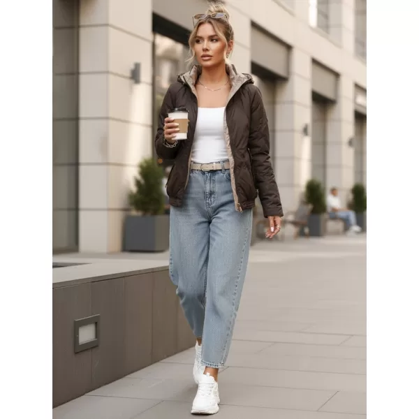  Női kabát DSTREET TY5671 BARNA 