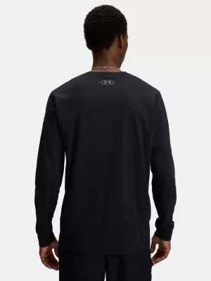 Férfi póló UNDER ARMOUR UA SPORTSTYLE LEFT CHEST LS 1329585-002 FEKETE