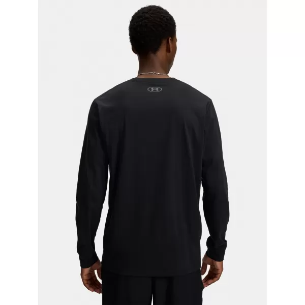  Férfi póló UNDER ARMOUR UA SPORTSTYLE LEFT CHEST LS 1329585-002 FEKETE 