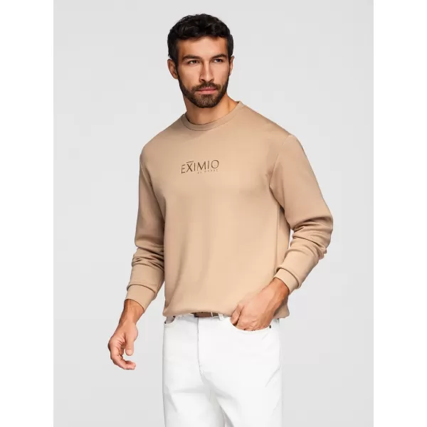  Férfi pulóver OMBRE OM-SNBC-0199 BÉZS 