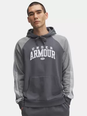 Férfi pulóver UNDER ARMOUR UA RIVAL FLC CB HOOD 6003958-025 SZÜRKE