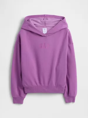 Gyermek pulóver GAP HIGH LOW HOODIE PULLOVER 862110-01 CATTLEYA ORCHIDEA