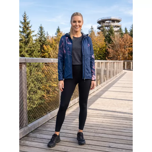  Női prémium softshell kabát ALTISPORT VOJ/ALW064JACK01 KÉK RÓZSASZÍN 