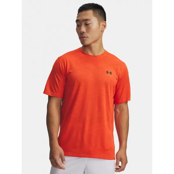  Férfi póló UNDER ARMOUR UA TECH VENT JACQUARD SS 1377052-844 NARANCS 