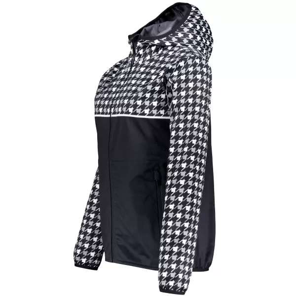  Női prémium softshell kabát ALTISPORT VOJ/ALW048JACK01 FEKETE-FEHÉR 