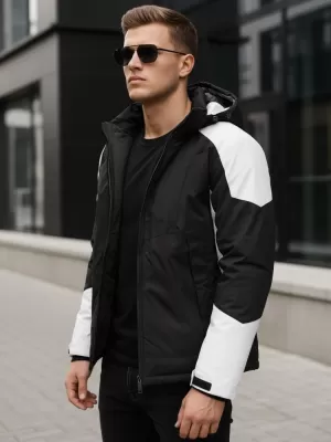Férfi dzseki DSTREET TX5123 FEKETE