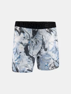 Férfi boxerek UNDER ARMOUR UA PERFORMANCE TECH - PRINT 6IN - 1PK 1383875-101 FEKETE