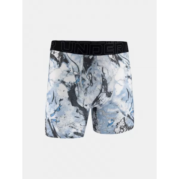  Férfi boxerek UNDER ARMOUR UA PERFORMANCE TECH - PRINT 6IN - 1PK 1383875-101 FEKETE 