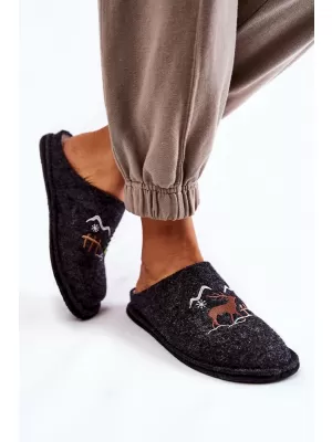 Női papucs BIG STAR KK276018 BLACK/BEGE Big Star Shoes