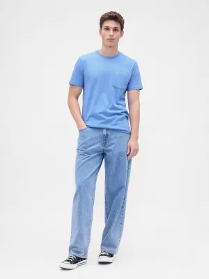 Férfi póló GAP LOGO TEE 857901-19 KÉK INGET