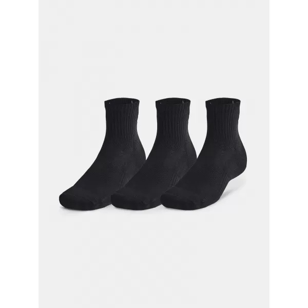  Zokni UNDER ARMOUR UNISEX UA TC QTR (3 PÁRY) 1386372-001 FEKETE 
