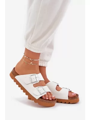 Női papucs BIG STAR LL274480 WHITE Big Star Shoes
