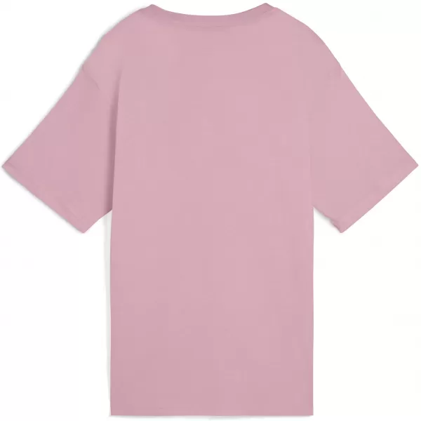  Női póló PUMA ESS NO. 1 LOGO RELAXED TEE 684970-65 KIEGYENSÚLYOZOTT RÓZSASZÍN 