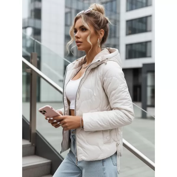  Női kabát DSTREET TY3582 FEHÉR 