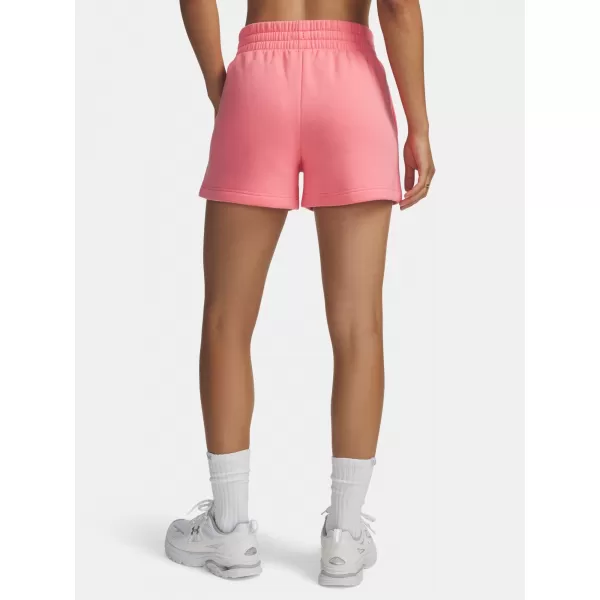  Női rövidnadrág UNDER ARMOUR RIVAL FLEECE SHORT 1382723-600 RÓZSASZÍN 
