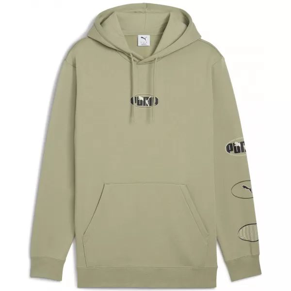 Férfi pulóver PUMA ESS LOGO LAB HOODIE 688180-82 LUX HADSEREG 