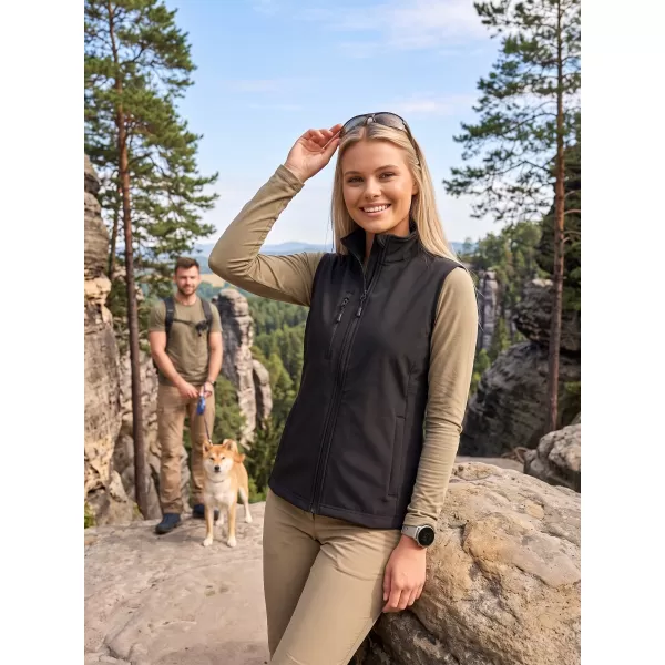  Női softshell mellény ALTISPORT NoPrint NP/ALW965 FEKETE 