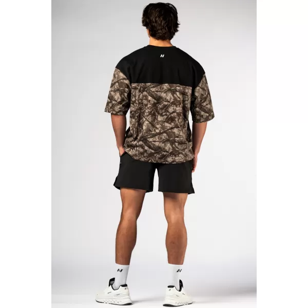  Túlméretes póló POWER 898 LIGHT BROWN CAMO Nebbia 