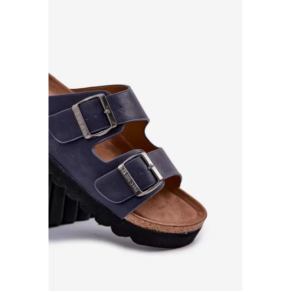  Férfi papucs BIG STAR NN174530 BLUE Big Star Shoes 