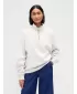 Pulóver GAP CORP LOGO HALF ZIP 873446-00 SZABÁLYOS SZÜRKE