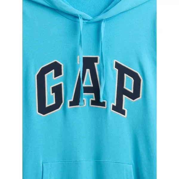  Férfi pulóver GAP FRENCH TERRY PULLOVER LOGO HOODIE 868460-10 VÍZÖNTŐ 