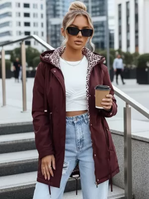 Női kabát DSTREET TY5349 BURGUNDIA