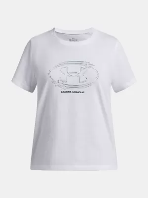 Lányos póló UNDER ARMOUR UA G STAR LOGO LOCKERTAG SS 6009718-100 FEHÉR