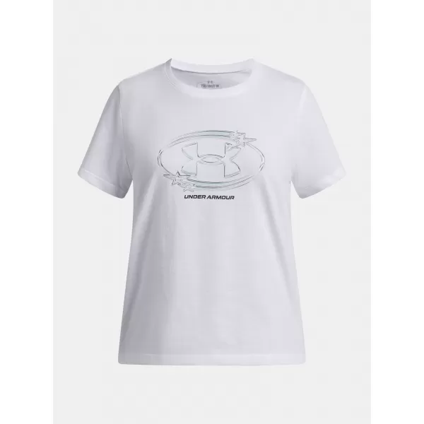  Lányos póló UNDER ARMOUR UA G STAR LOGO LOCKERTAG SS 6009718-100 FEHÉR 