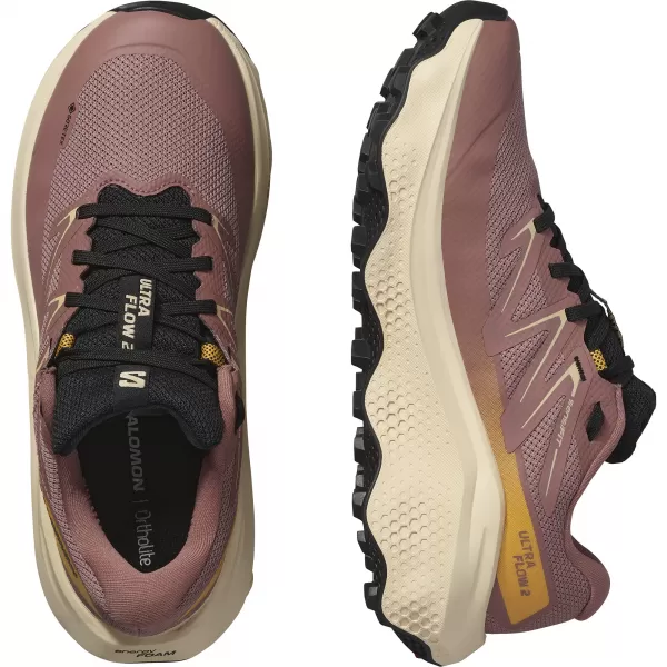  Női cipők SALOMON ULTRA FLOW 2 GTX W L47884500 BOGÁRFA / LÁGY BARACK / MELEG SÁRGABARACK 