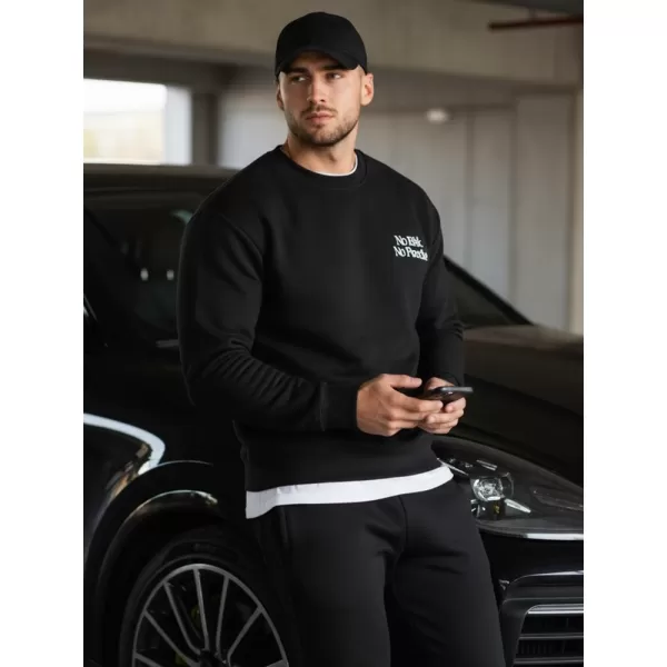  Férfi pulóver DSTREET BX5947 FEKETE 
