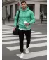 Férfi készlet DSTREET AX0642 VILÁGOS ZÖLD/FEKETE