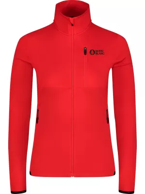 Női powerfleece pulóver NORDBLANC SEDGE NBWFL8291 PIROS