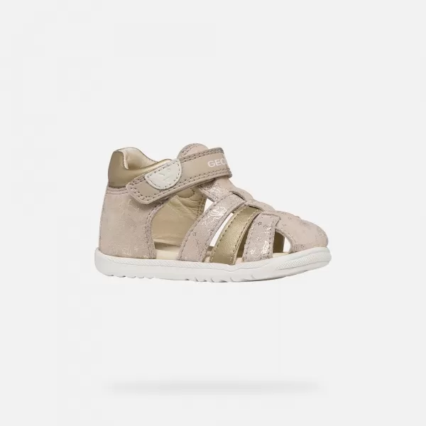  Lányok az első lépések GEOX SANDAL MACCHIA B254WB007NFC8560 BÉZS 