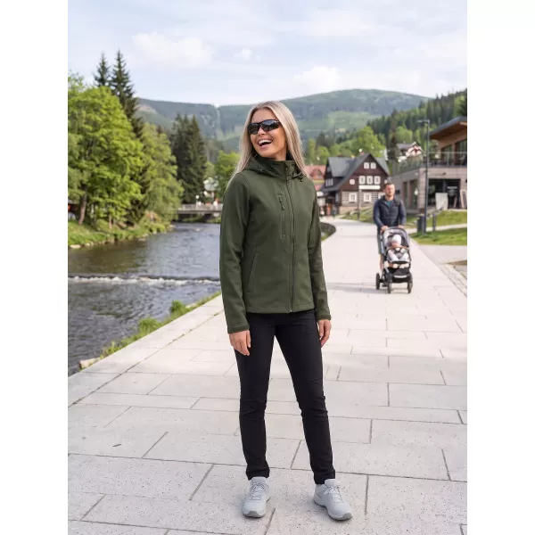  Női softshell kabát ALTISPORT NoPrint NP/ALW945 KATONAI 