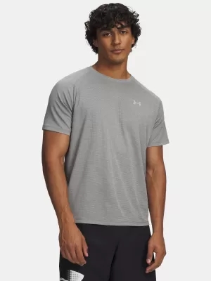 Férfi póló UNDER ARMOUR TECH TEXTURED SS 1382796-709 ZÖLD