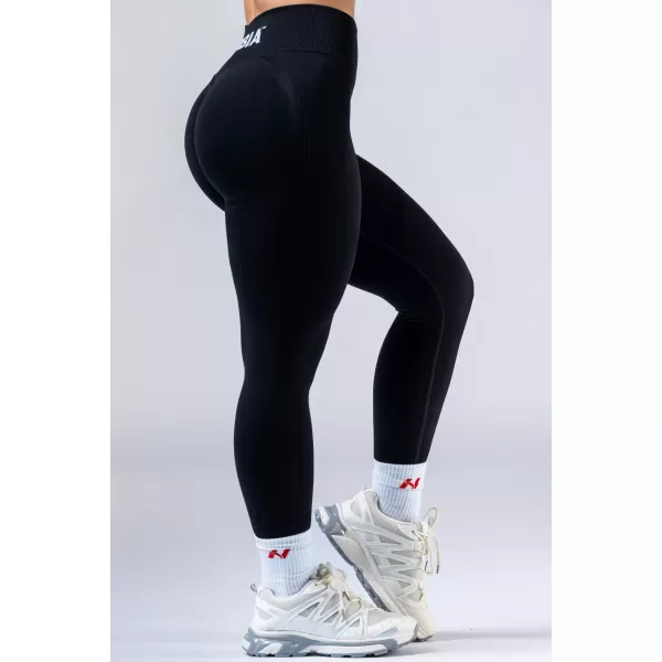  Magas derekú push-up leggings POWER 888 BLACK Nebbia 