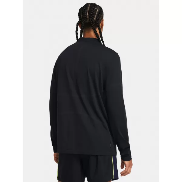  Férfi póló UNDER ARMOUR VANISH ELITE SEAMLESS 1/4 ZP 1382798-001 FEKETE 