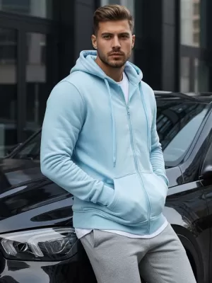 Férfi pulóver DSTREET BX4246 VILÁGOSKÉK