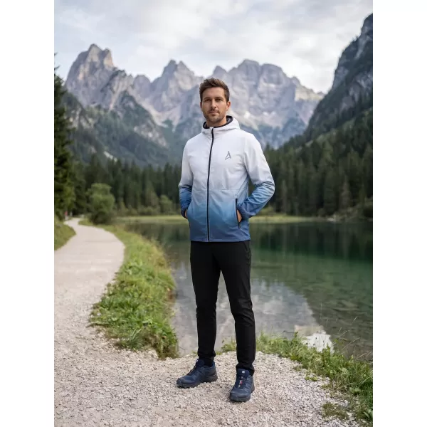  Férfi prémium softshell kabát ALTISPORT VOJ/ALM126JACK01 SÖTÉTKÉK/FEHÉR 
